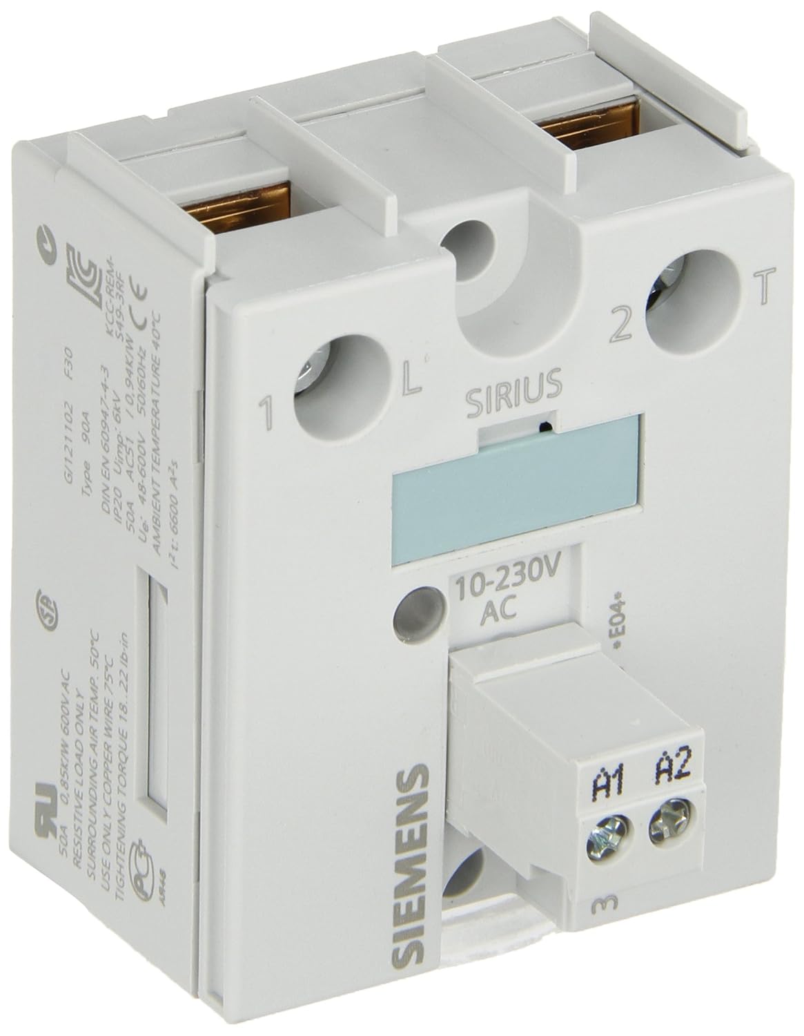 Siemens 3RS10 101CD20 Temperature Monitoring Relay, Screw Terminal