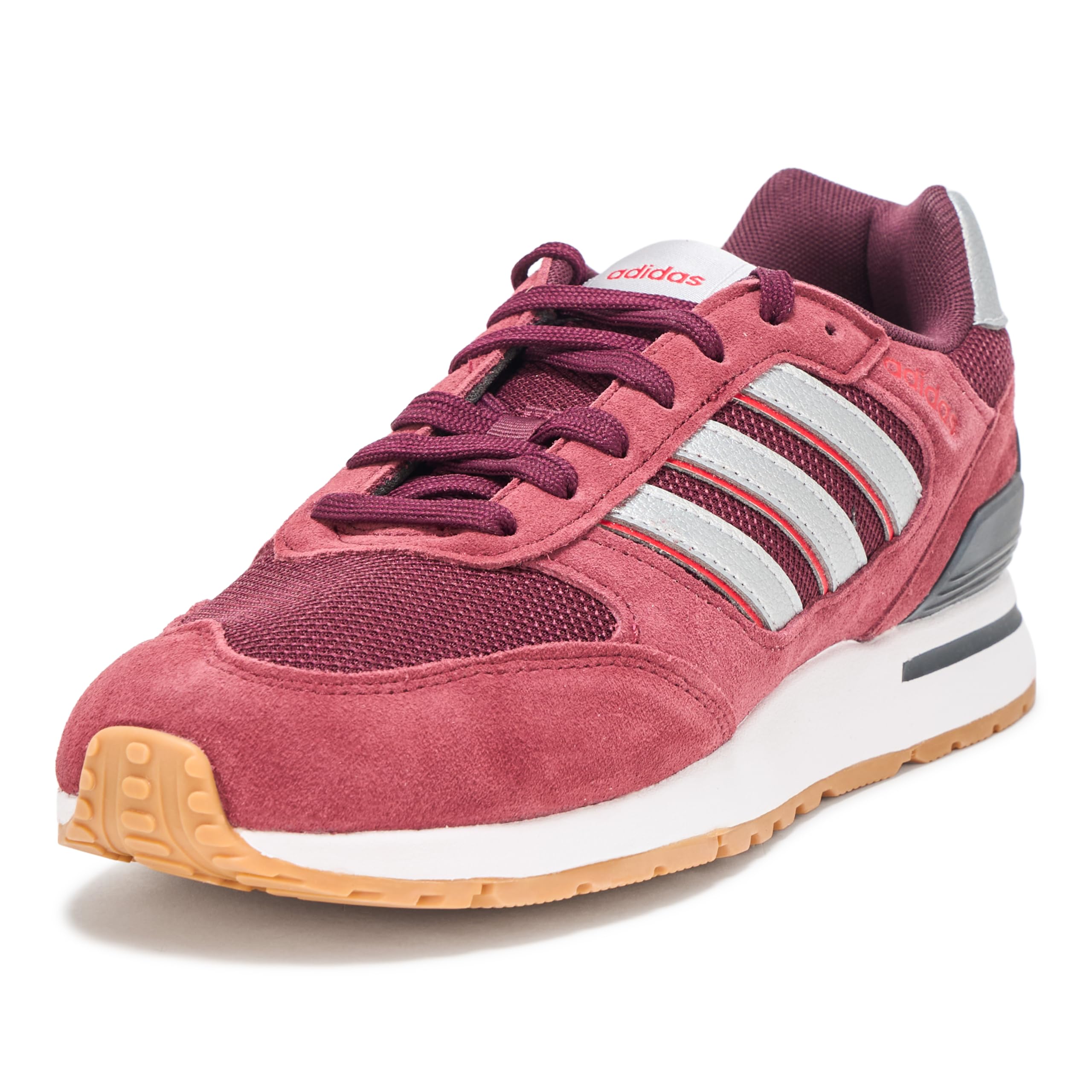Adidas Men's Run 80s, Shadow Red/Matte Silver/Maroon, 6.5 Image
