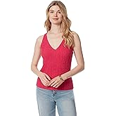 Jessica Simpson Womens Edith Racerback V-Neck Pullover Sweater Tank Top Standard