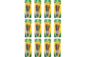 Crayola Canada Lot de 12 pinceaux Crayola Variété, 5 pièces