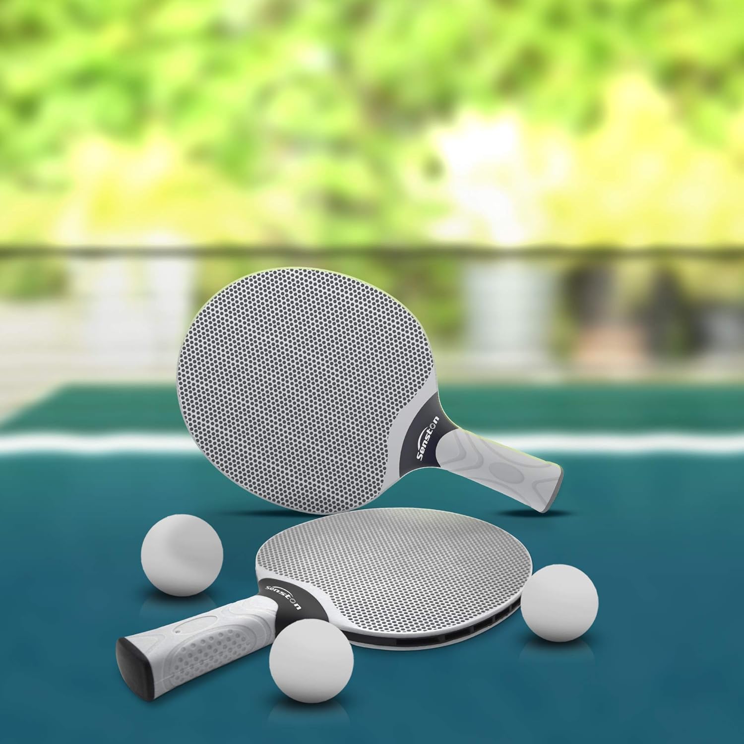Senston Table Tennis Rackets Set, Professional Table Tennis Racket with 3 Balls, Composite Rubber Ping Pong Paddle Set : Sports & Outdoors