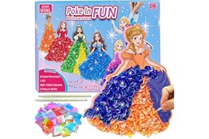 JRD&BS WINL Poke in Fun Art Kit for Kids Toys Age 3-12 Year Old 3D Creative Princesses for Girls Birthday Gifts for 3 4 5 6 7 8 9…… Year Old Boy DIY Craft Art Kit for Teens Beginner Kids