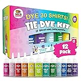 Tie Dye Kit for Kids & Adults - 12 Large Tye Dye