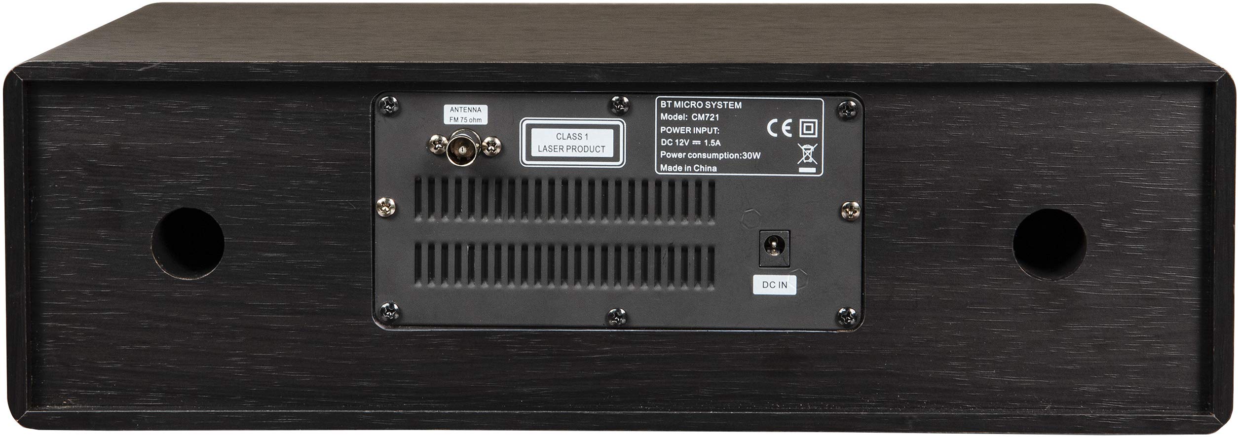 Crosley CR3502A-BK Metro Bluetooth FM Clock Radio and CD Player, Black