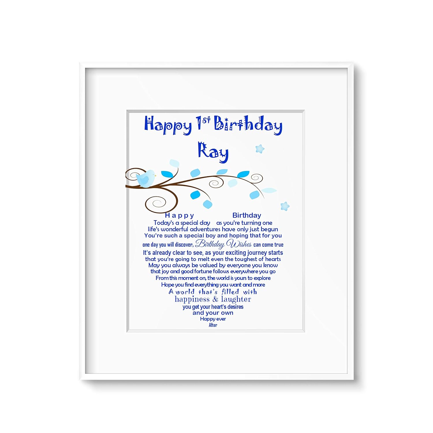 first birthday keepsake boy