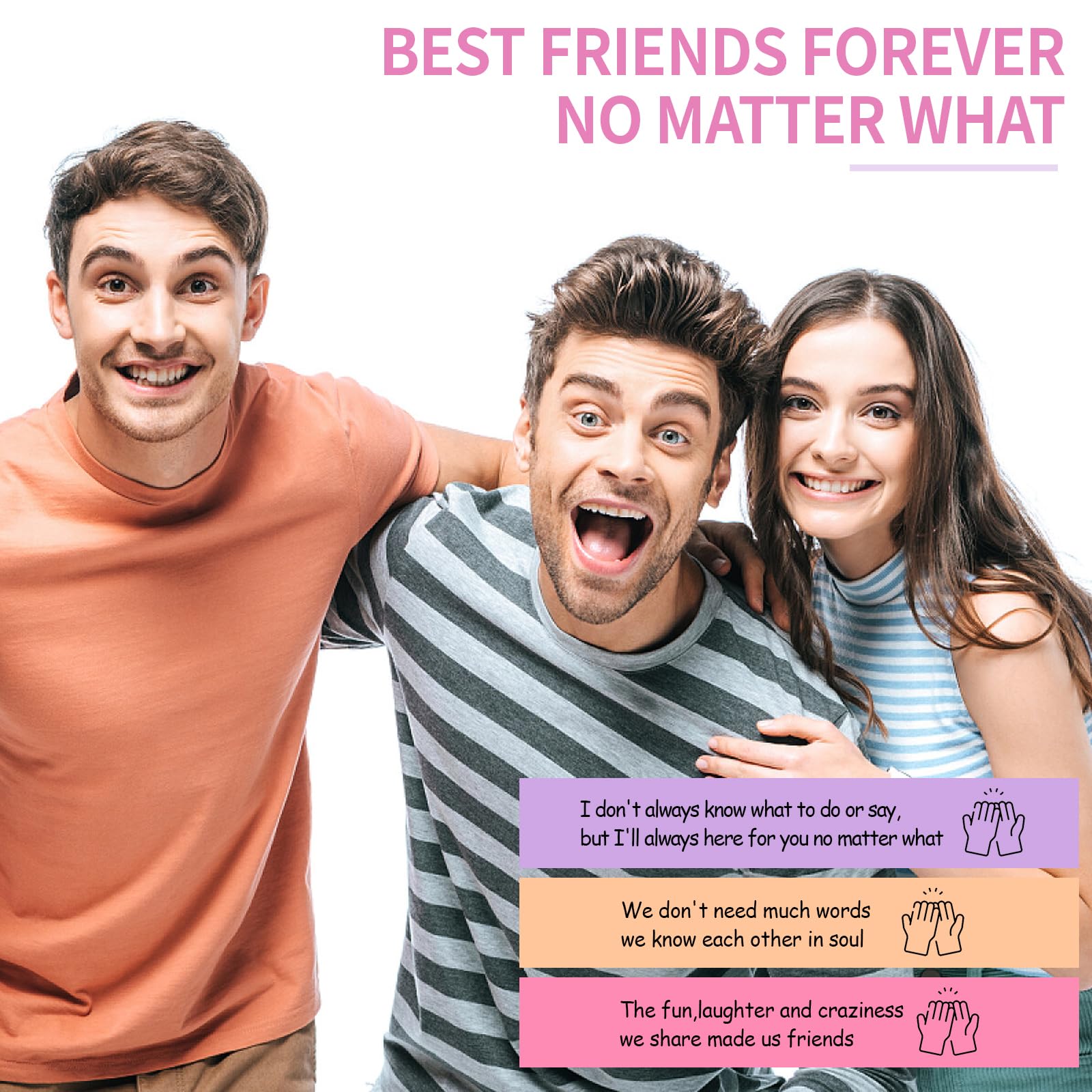 HIONXMGA 60PCS Pre-Written Friendship Messages in a Bottle, Cute Capsule Notes for Long Distance BFF Moving Away Gifts, Unique Bestfriend Birthday Gifts for Women Sister Bestie