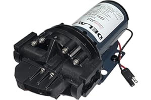 DELAVAN AG PUMPS, INC. Delavan 5950-201E-SB Diaphragm Pump 12V, 60PSI, 5.0GPM, Demand Pump 3/4" Quick Attach