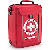 Professional Trauma First Aid Kit - Military-Grade Labelled Compartments & MOLLE System for Workplace, Outdoor, Car, Boat, Hurricane Emergencies 265 Piece Emergency Necessities Kits