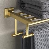SAYAYO Towel Rail 20 Inch Wall Mounted SUS304 Brushed Gold view 3