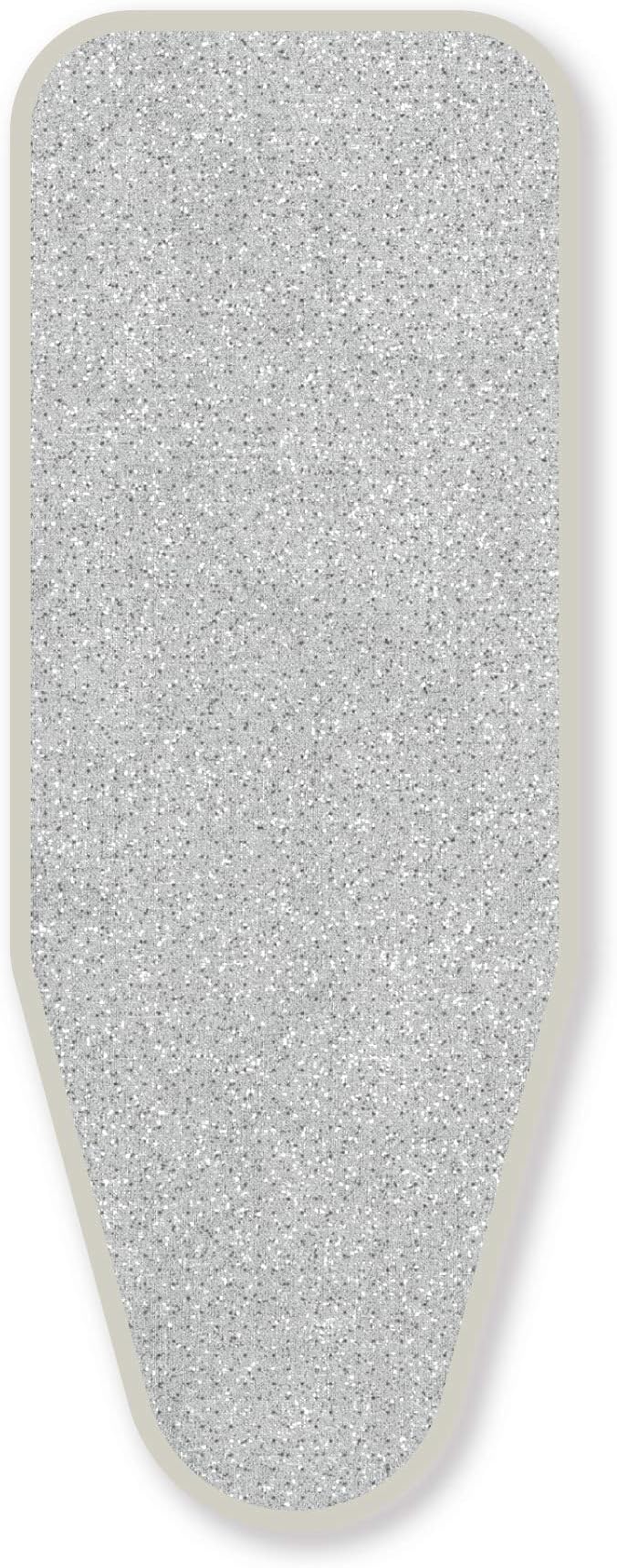 LAUNDRYSpecialistHEAT REFLECTIVE IRONING BOARD COVER - Ultra Reflect - 100% BCI COTTON 120x40 CM – Available in two sizes - DOUBLE Padding Foam + Thick Felt – Extra Ironing comfort