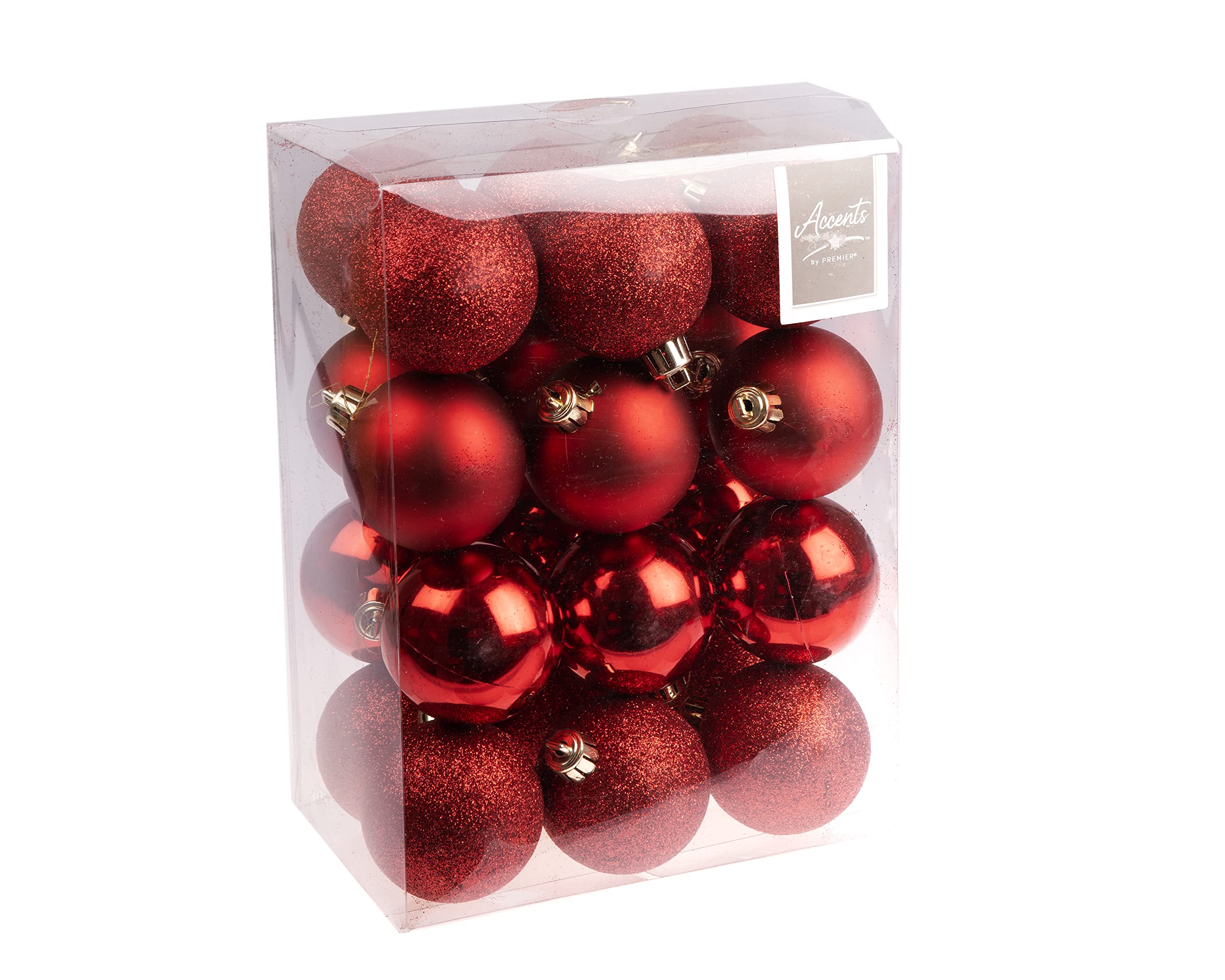 PREMIER 24X 60MM RED MULTI FINISH BALLS