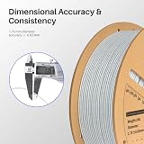 ELEGOO Marble PLA Filament 1.75mm Cement Grey 1KG Rock Stone 3D Printer view 4
