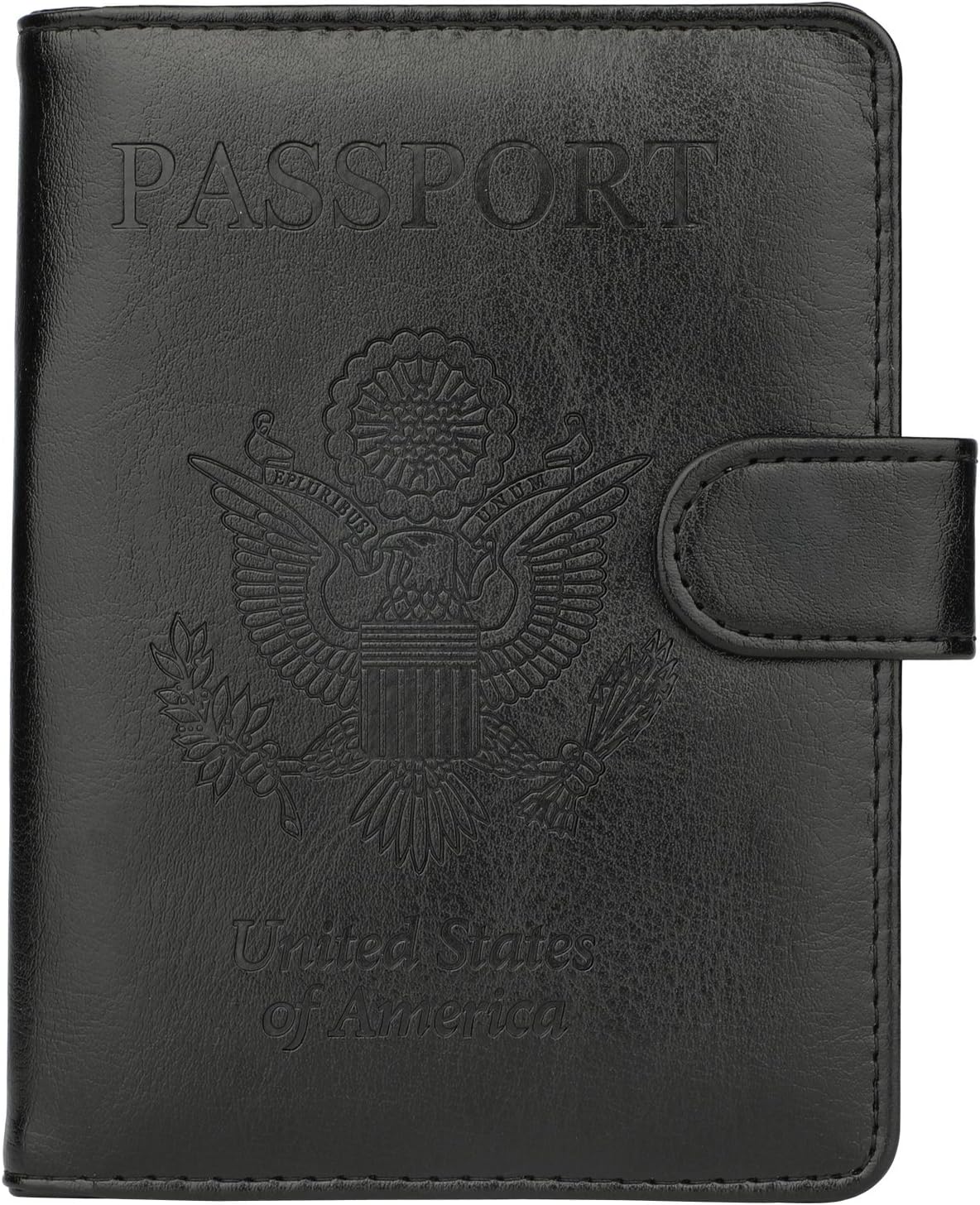 GDTK Leather Passport Holder Cover Case RFID Blocking Travel Wallet