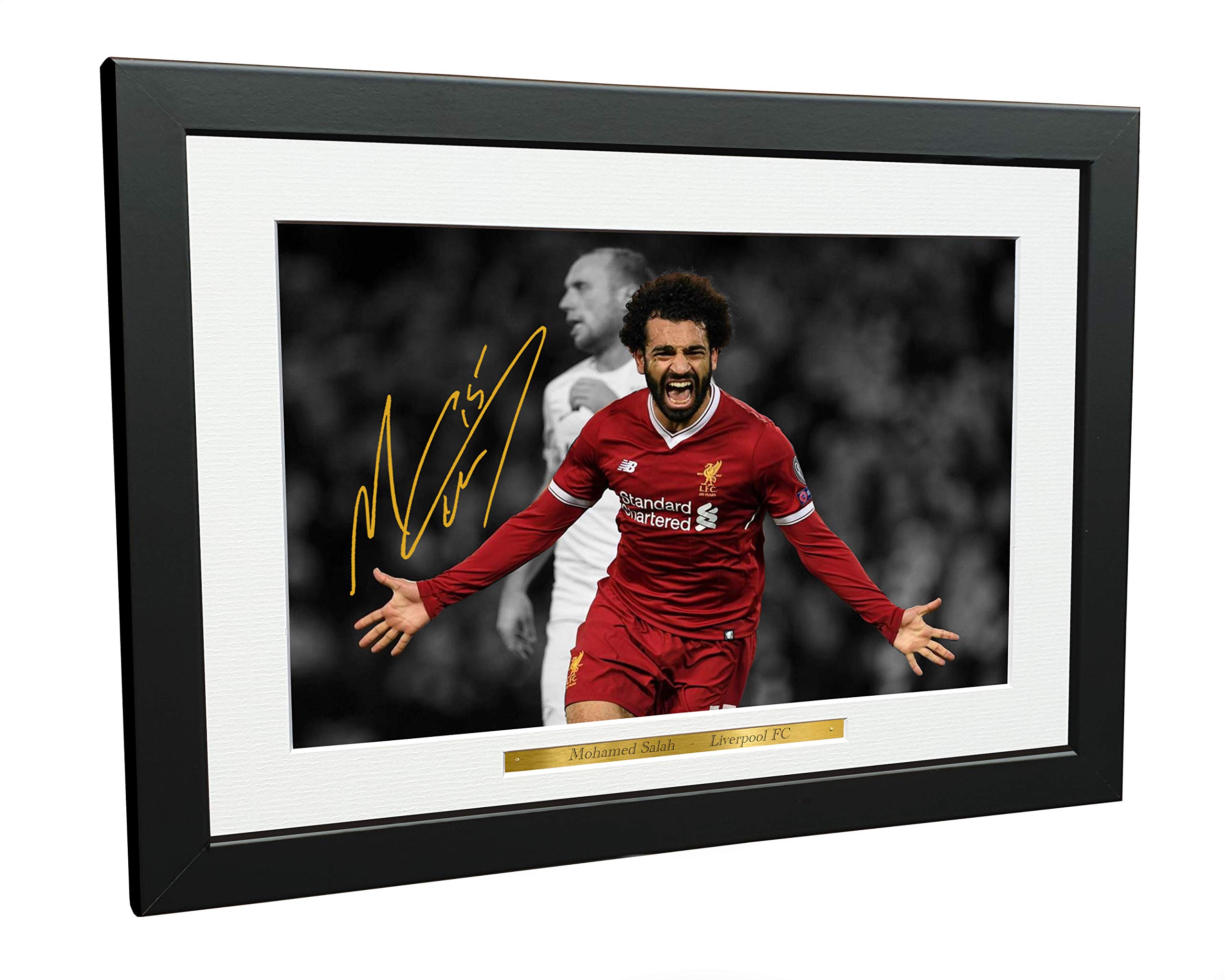 Kitbags & Lockers Mohamed Mo Salah 12x8 A4 Signed Liverpool - Autographed Photo Photograph Picture Frame Soccer Gift