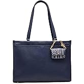 Anne Klein Women's Large Bonded Tote with Pouch, Distant Mountain