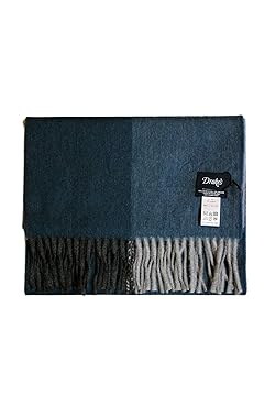 Wool Angora Scarf ALLAA 19752: Grey / Blue