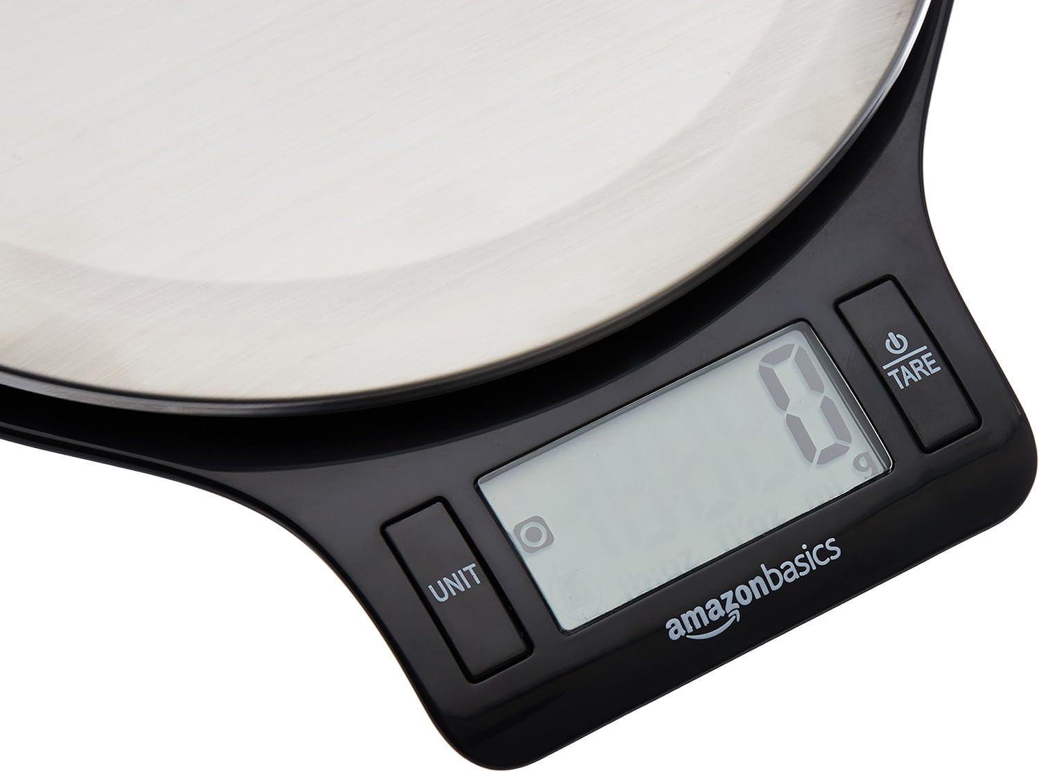  Basics Stainless Steel Digital Kitchen Scale with LCD Display, Batteries Included: Kitchen & Dining