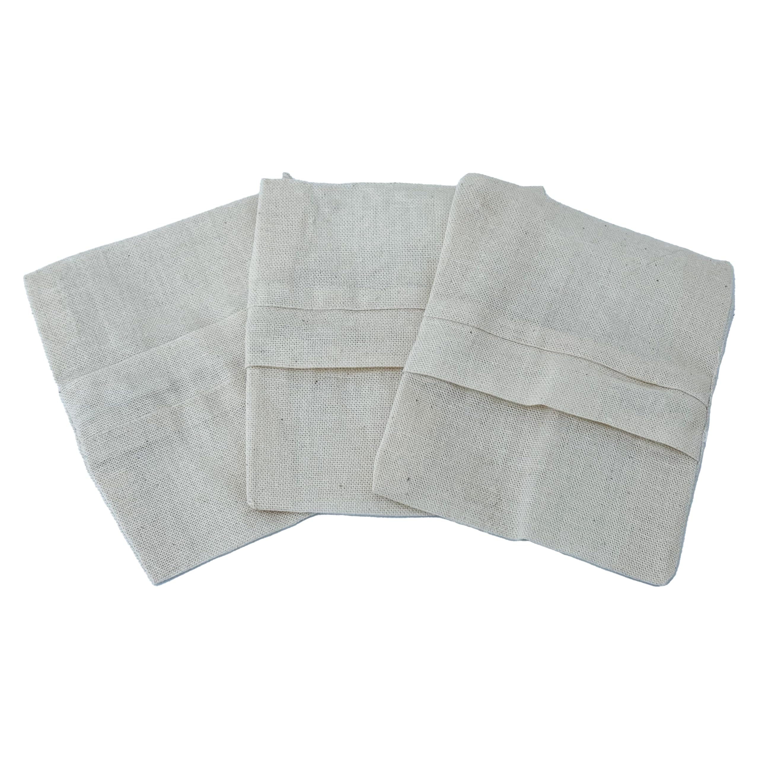 The Kind Wash Cotton Muslin Zip Bags Reusable Laundry Wash Bags Soap Nuts Multi Pack (Pack of 10) Multipurpose Bags Jewellery Keepsakes Herbal Crafts, Soap Nuts Spices