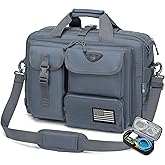 Stypos Tactical Messenger Bag, 15.6/17.3 Inch Tactical Briefcase for Man Military Laptop Bag Messenger Shoulder Bag (Grey)