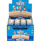 Rice Krispies Treats Mega Bars Large Marshmallow Snack Bars, Kids Snacks, Original, 26.4oz Box (12 Bars)