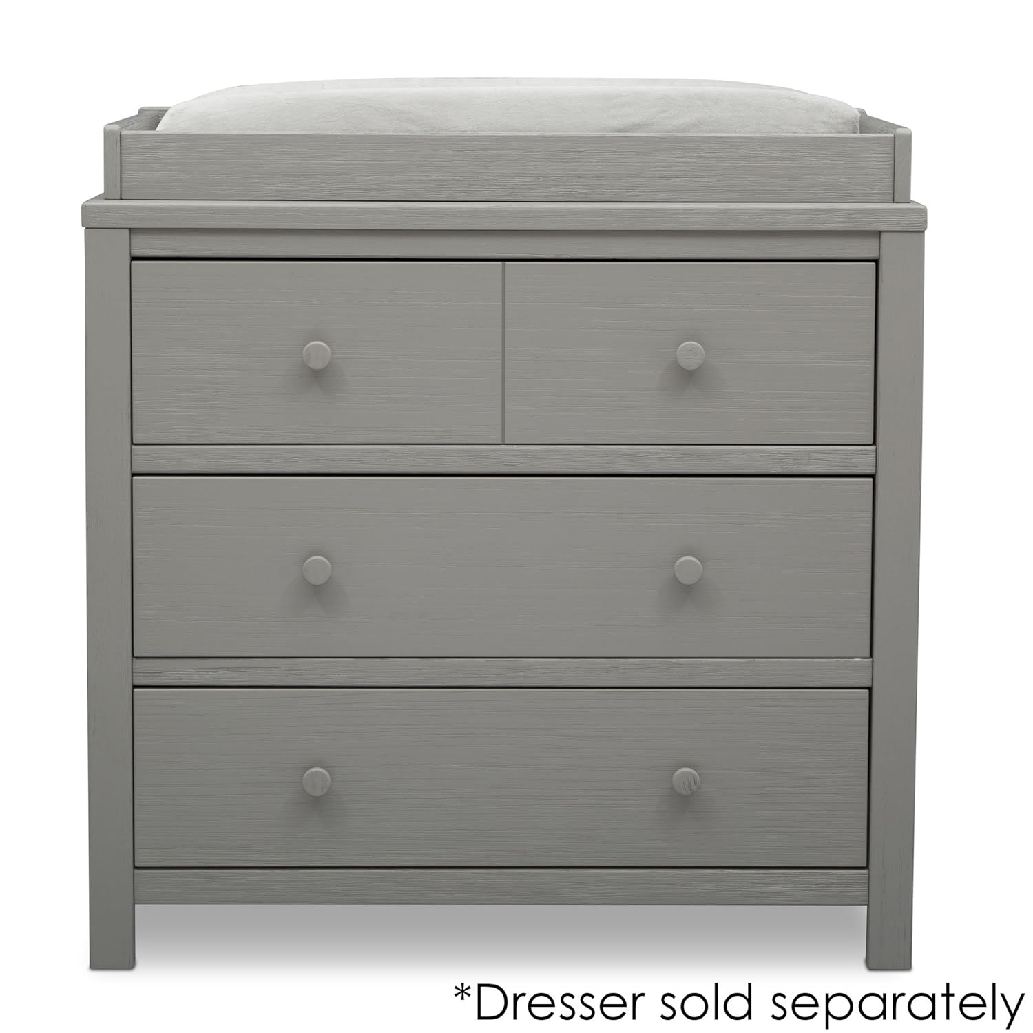 rustic gray changing table