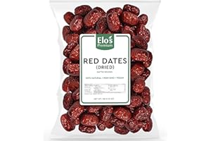 Dried Red Dates (150g) Packed in Canada | No Added Sugar| Dried Jujube Berries, Jujube Date, Delicious Vegan Fruit, Sweet and