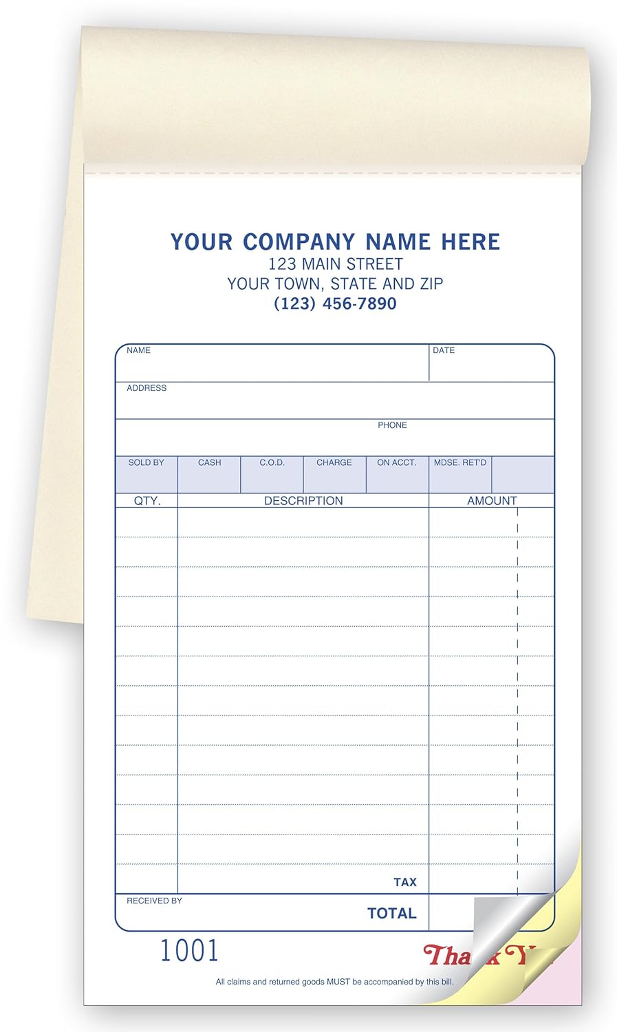 14 Bill Receipt Templates Word Excel Pdf Templates