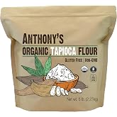 Anthony's Organic Tapioca Flour Starch, 5lbs, Gluten Free & Non GMO