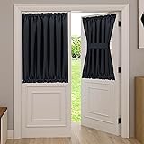 Aquazolax Black Curtains for Door Window, Privacy