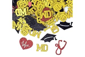 Congratulations MD Paper Confetti, Doctor Graduation Decorations, Med School Survivor, Congrats Doctor, 2026 Medical School G