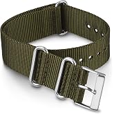 Timex TW7C63000 20mm Brown Double-Layered Leather Slip-Thru Strap