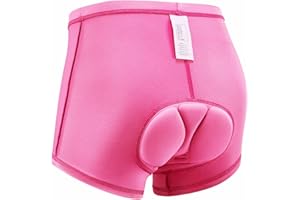 qualidyne Women's Cycling Underwear 4d Padded Gel Bike Bicycle Shorts Mountain Undershorts Riding Briefs Pink, Pink, X-Large