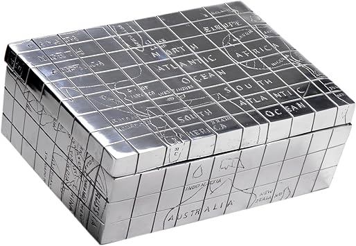 Korb Caja Mapa Aluminio 25 cm: Amazon.es: Hogar