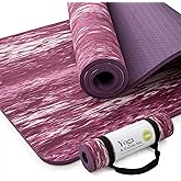 UMINEUX Extra Thick Yoga Mat, 2/5 Inch (10MM), Natural Rubber and TPE Non Slip Yoga Mats with Strap for Women Men, Eco Friendly Exercise Mat for Yoga, Pilates and Home Workout