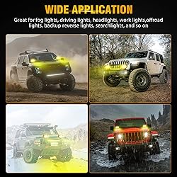 Auxbeam LED Amber Fog Light, 4Inch 60W Led Driving