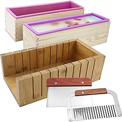 2 PCS Silicone soap molds Making Kit soap loaf bar