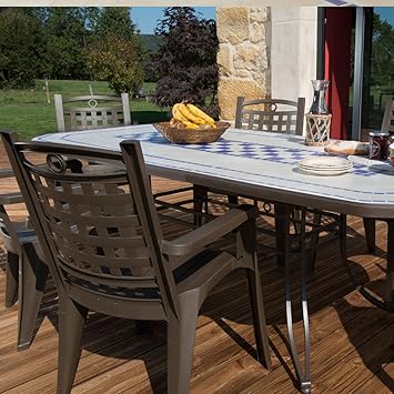 Grosfillex Salon De Jardin De Repas Verona Bora Design Amazon