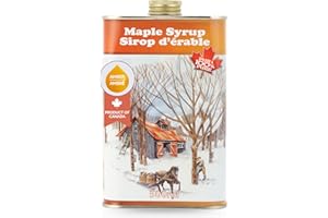 Little Quebec Sugar Shack Canadian Maple Syrup – 500ml Vintage Tin Can | Grade A Amber Rich Taste | Authentic | Iconic Gift I