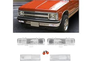 HECASA 4Pcs Corner & Signal Lights Compatible with 1983-1994 Chevy Chevrolet Blazer 1982-1993 Chevy Chevrolet S10 Front Corne