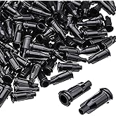 Gejoy 250 Pack Syringe Tip Caps Dispensing Needle Tip Cap (Black)