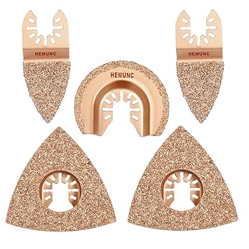 5pcs Mixed Oscillating Saw Blades Hemunc Quick Release Multitool