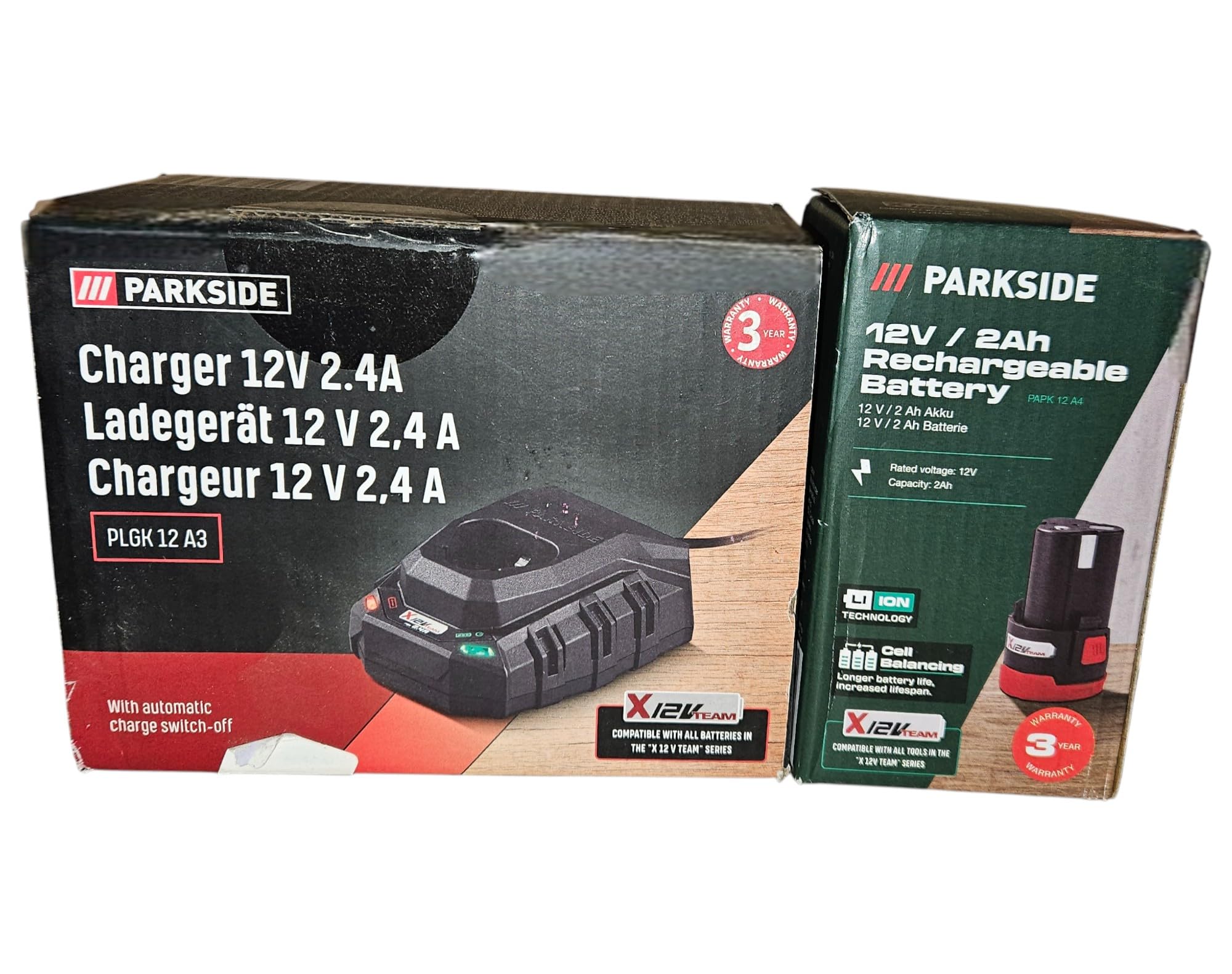 PARKSIDE® 2.0 Ah Battery PAPK 12 + Charger X12V