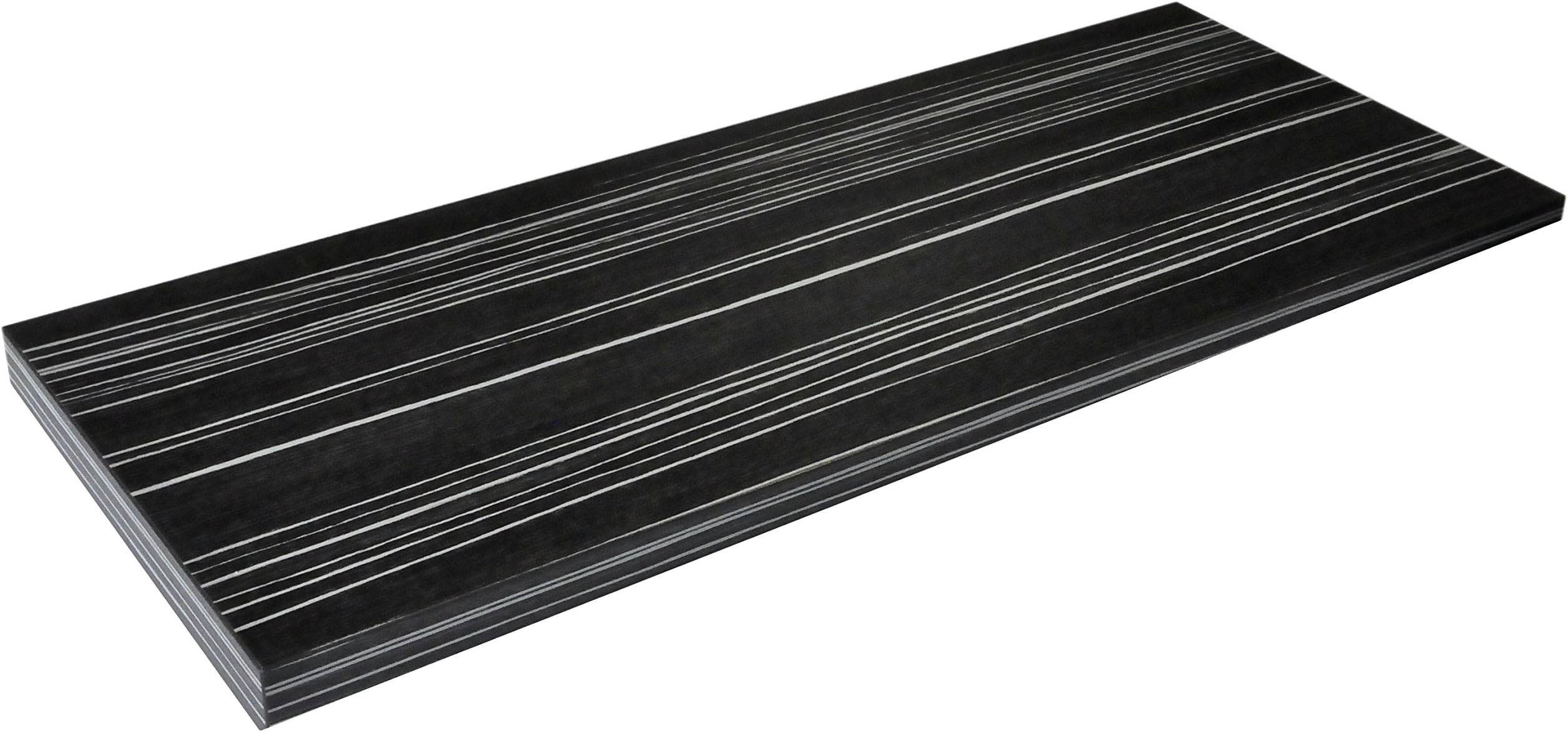 regalwelt Slim Wall Shelf with Invisible Supports 800x250x19 Black Bambus