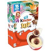 Kinder Joy Eggs, Assorted Variety Pack Treat + Toy, 15 Ct, 10.5 Oz | Dinosaurs &amp; Dragons and Fairies &amp; Friends toy and treat with sweet cream and crispy wafer bites, party favors for kids