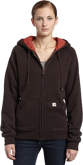 Dark brown hoodie women's Clearance
