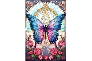 GemZono Diamond Painting Kits DIY 5D Diamond Art Kits for Adults Butterfly Diamond Art Kits Paint with Round Diamond Full Drill Diamond Dots Arts Painting Kits for Home Wall Decor Gifts(12x16inch)