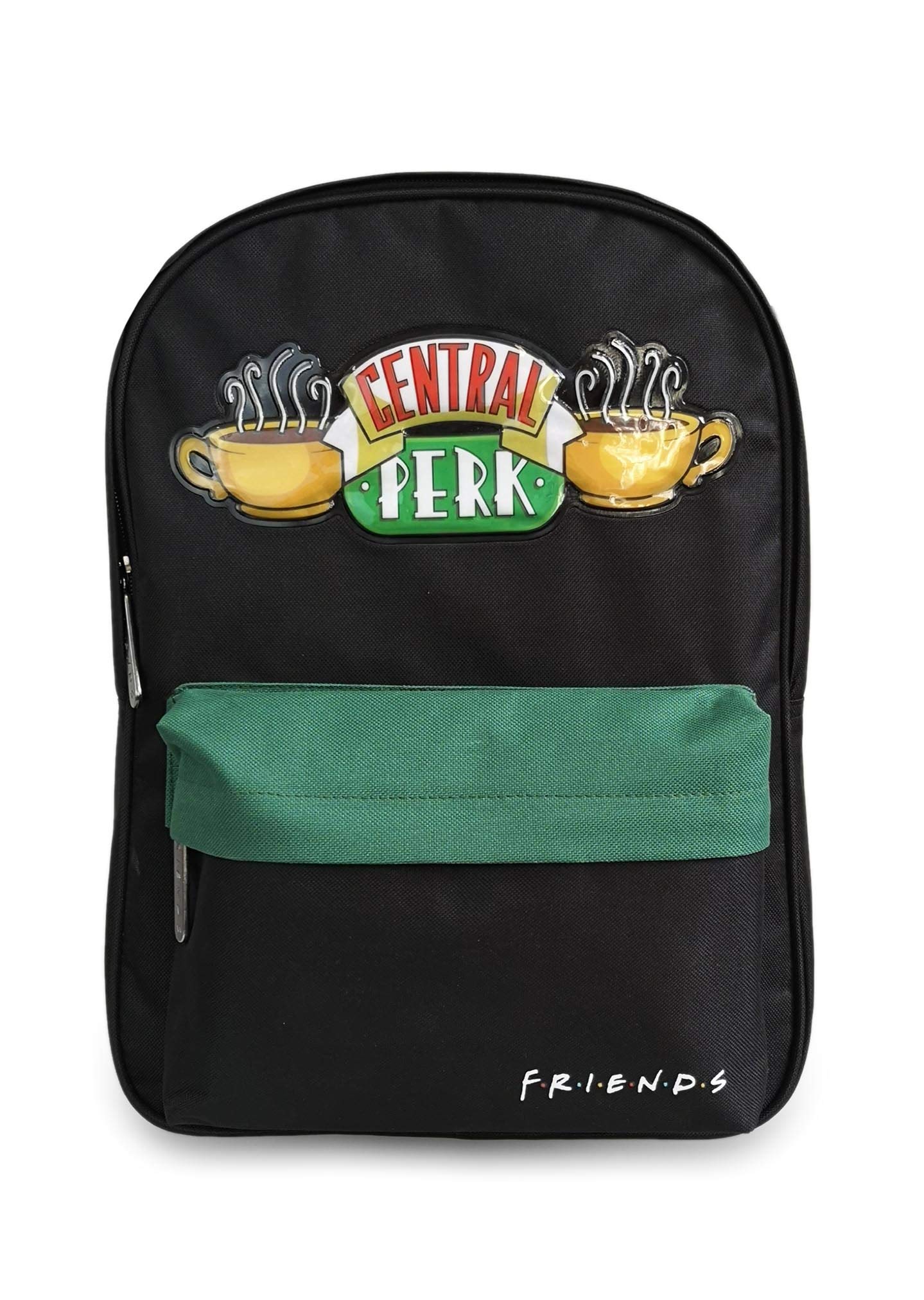 Groovy Uk Friends Central Perk Embossed Backpack, Black/Green/Red/Yellow