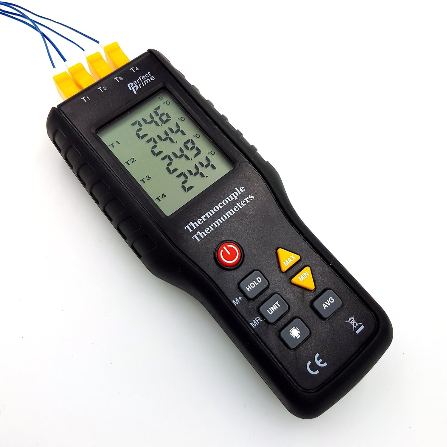 PerfectPrime TC9815, 4Channel KType Digital Thermometer Thermocouple