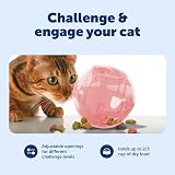 PetSafe SlimCat Interactive Feeder Pink - Adjustable Portions - Slow Feeder view 4
