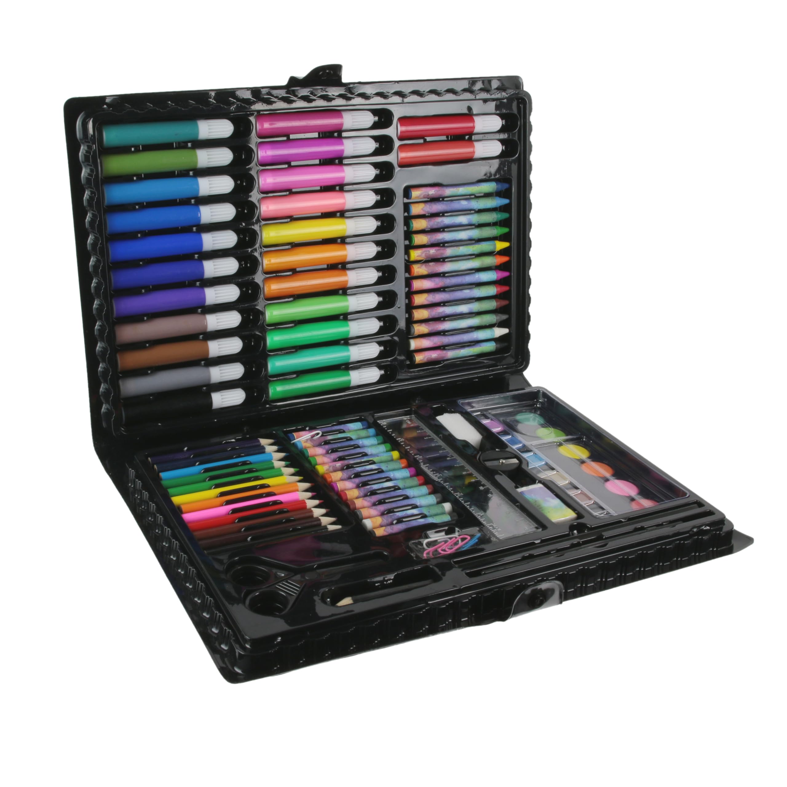 CREATEUR DE GENIE Genius Creator EC4019 Colouring Case with 86 Multi-Coloured Accessories, 34.3 x 3.8 x 26 cm